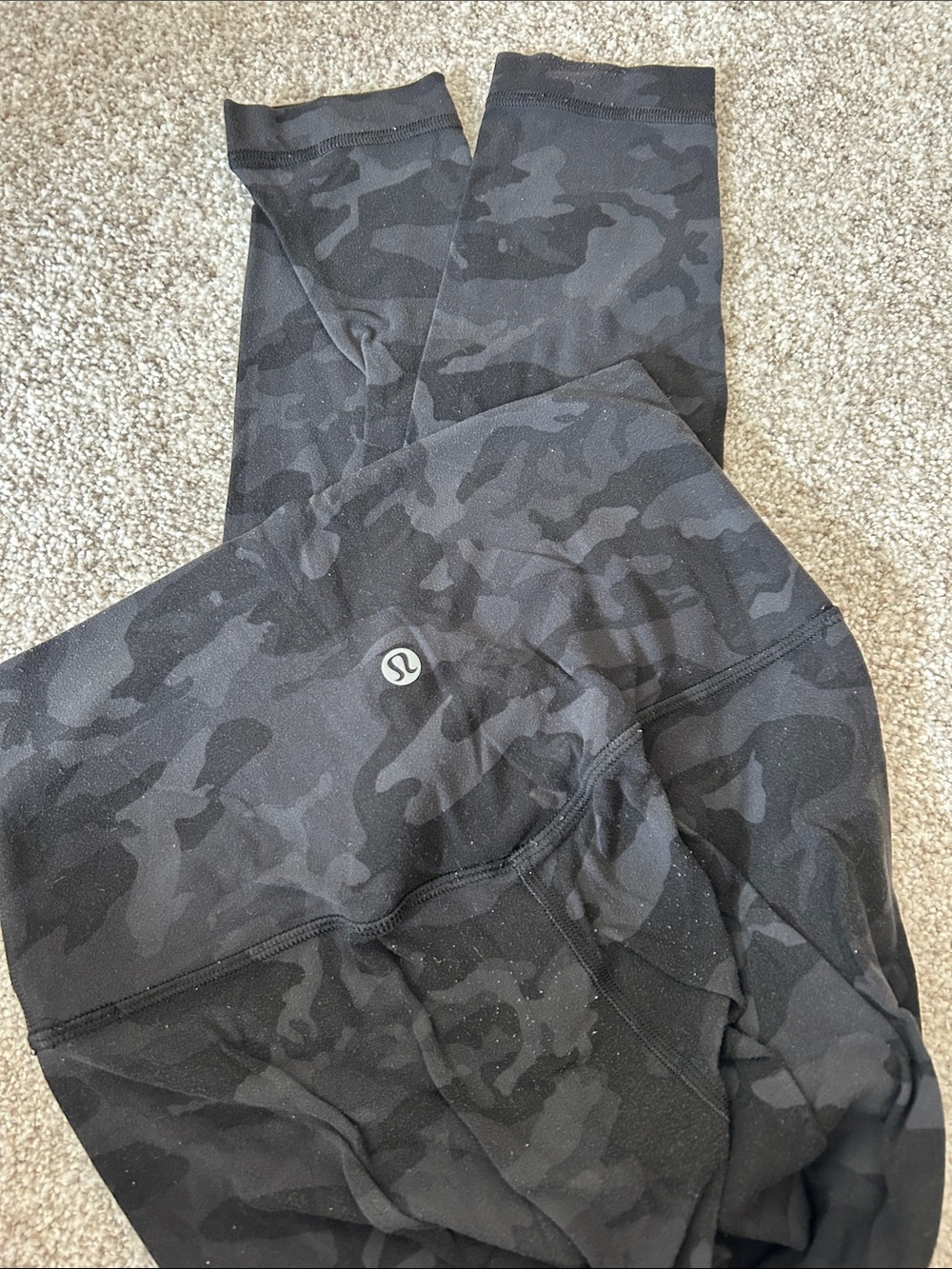 lululemon athletica Black Camo Leggings